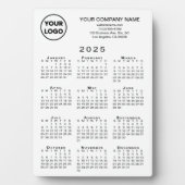 2025 Agenda Business Logo Tekst op witte desktop Fotoplaat (voorkant)