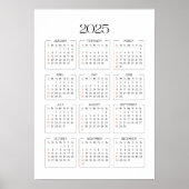 2025 Agenda  Poster (Voorkant)