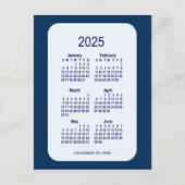 2025 Alice Blue 6 Month Mini Calendar van Janz Briefkaart (Voorkant)