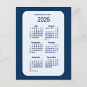 2025 Alice Blue 6 Month Mini Calendar van Janz Briefkaart (Voorkant)