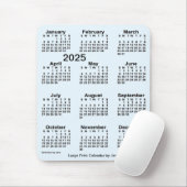 2025 Alice Blue Large Print Calendar van Janz Muismat (Met muis)