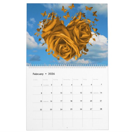 2025 All Seasons Landschap en Bloemenkalender Kalender (Feb 2026)