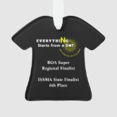 2025 Alles begint bij een stip marcherende molenaa Ornament (achterkant)