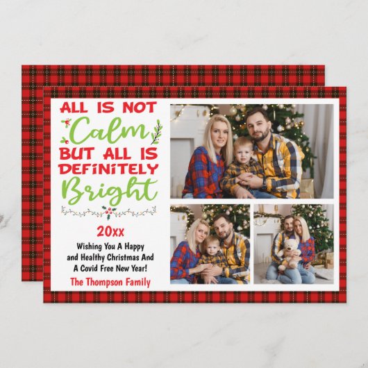 2025 Alles is niet rustig, maar alles is helder, 3 Feestdagenkaart (Voorkant / Achterkant)