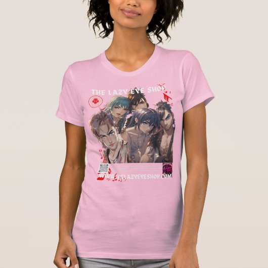 2025 Amerikaanse Anime Rocker Collage Design T-shirt (Voorkant)