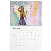 2025 Angel Art Fantasy Guardian Angels beroemd gem Kalender (Mar 2026)