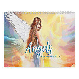 2025 Angel Art Fantasy Guardian Angels beroemd gem Kalender