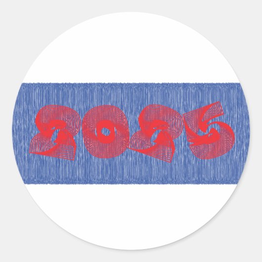 2025 Art Ronde Sticker (Voorkant)