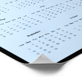 2025 Bald Eagle Muur Kalender Poster (Hoek)