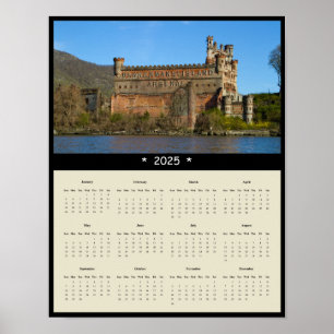 2025 Bannerman Island Castle Wall Calendar Poster
