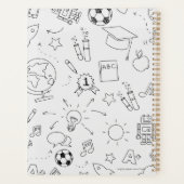 2025 Basisschool Leraar Wit & Zwart Planner (Achterkant)