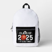 2025 Basketbalspeler -klasse van 2025- Afstuderen Bedrukte Rugzak (Voorkant)