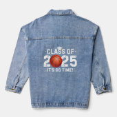 2025 Basketbalspeler -klasse van 2025- Afstuderen Denim Jacket (Achterkant)