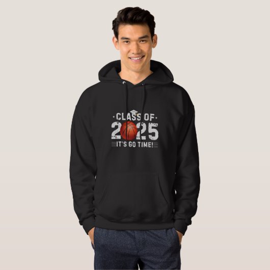 2025 Basketbalspeler -klasse van 2025- Afstuderen Hoodie (Voorkant volledig)