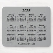 2025 Batleship Grey Calendar door Janz Muismat (Voorkant)