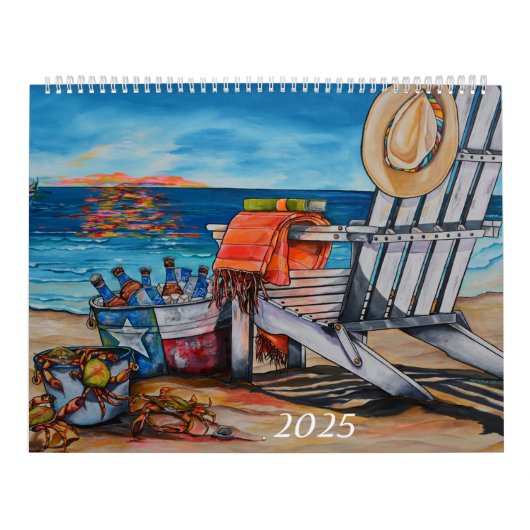 2025 Beachy Artiest Serie Kalender (Hoes)