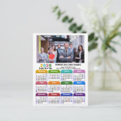 2025 Bedrijfsfoto Kleurrijke Kalender Amerikaanse Feestdagenkaart (Staand voorkant)