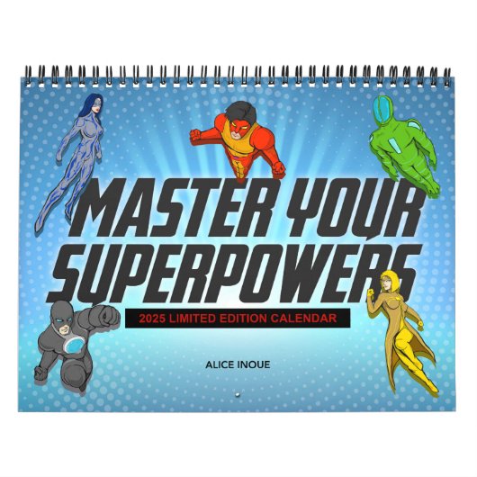 2025 Beheers je superkrachten kalender (Hoes)