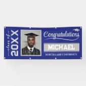 2025 Bewerkbare Afstuderen Banner met Naam & Schoo (Horizontaal)