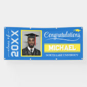 2025 Bewerkbare Afstuderen Banner met Naam & Schoo (Horizontaal)