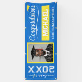 2025 Bewerkbare Afstuderen Banner met Naam & Schoo (Verticaal)