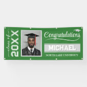 2025 Bewerkbare Afstuderen Banner met Naam & Schoo (Horizontaal)