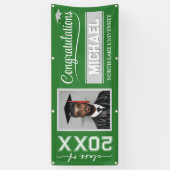 2025 Bewerkbare Afstuderen Banner met Naam & Schoo (Verticaal)