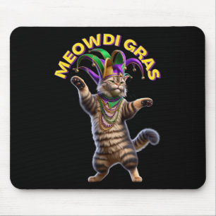 2025 Bijpassende Mannen vrouwen Funny Meowdi Gras  Muismat