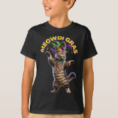 2025 Bijpassende Mannen vrouwen Funny Meowdi Gras T-shirt (Voorkant)