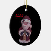 2025 BIRDHOUSE SANTA CHRISTMAS KERAMISCH ORNAMENT (Rechts)