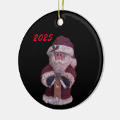 2025 BIRDHOUSE SANTA CHRISTMAS KERAMISCH ORNAMENT (Links)