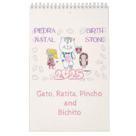 2025 BirthStone Calendario Kalender