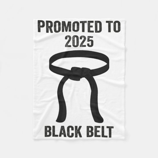 2025 Black Belt Achievement Tang Soo Do Karate Tae Fleece Deken (Voorkant)