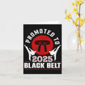 2025 Black Belt Achievement Tang Soo Do Karate Tae Kaart (Gele Bloem)