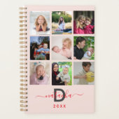 2025 Black Modern Creëer Uw eigen aangepaste famil Planner (Voorkant)