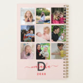 2025 Black Modern Creëer Uw eigen aangepaste famil Planner (Achterkant)