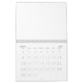 2025 Blanco Agenda Met Feestdagen Grote Cijfers Kalender (Mar 2026)