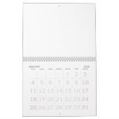 2025 Blanco Agenda Met Feestdagen Grote Cijfers Kalender (Jan 2026)