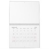 2025 Blanco Agenda Met Feestdagen Grote Cijfers Kalender (Feb 2026)