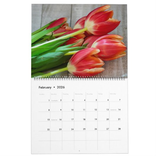 2025 Bloemen van dichtbij Muur Kalender (Feb 2026)