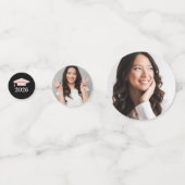 2025 Blush Pink Custom Photo Graduation Party Confetti (Voorkanten)