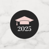 2025 Blush Pink Custom Photo Graduation Party Confetti (Kleine voorkant)
