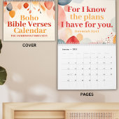 2025 Boho Christelijke Inspirerend Bijbelverzen Kalender