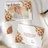 2025 Boho Floral Custom Photo Afstuderen Bedankt
