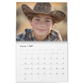2025 Boho fotokalender van 12 maanden Kalender (Jan 2027)