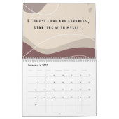 2025 Boho Positieve Affirmaties Quotes Kalender (Feb 2027)