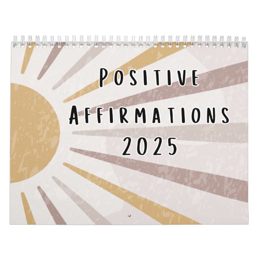 2025 Boho Positieve Affirmaties Quotes Kalender (Hoes)