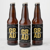 2025 Bold AFSTUDEERDER Gold Folie Stijlvolle Gradu Bier Etiket (Flessen)