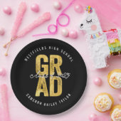 2025 Bold AFSTUDEERDER Gold Folie Stijlvolle Gradu Papieren Bordje (Feest)