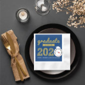 2025 Bold Gold Sketch Text Modern Graduation Party Servetten